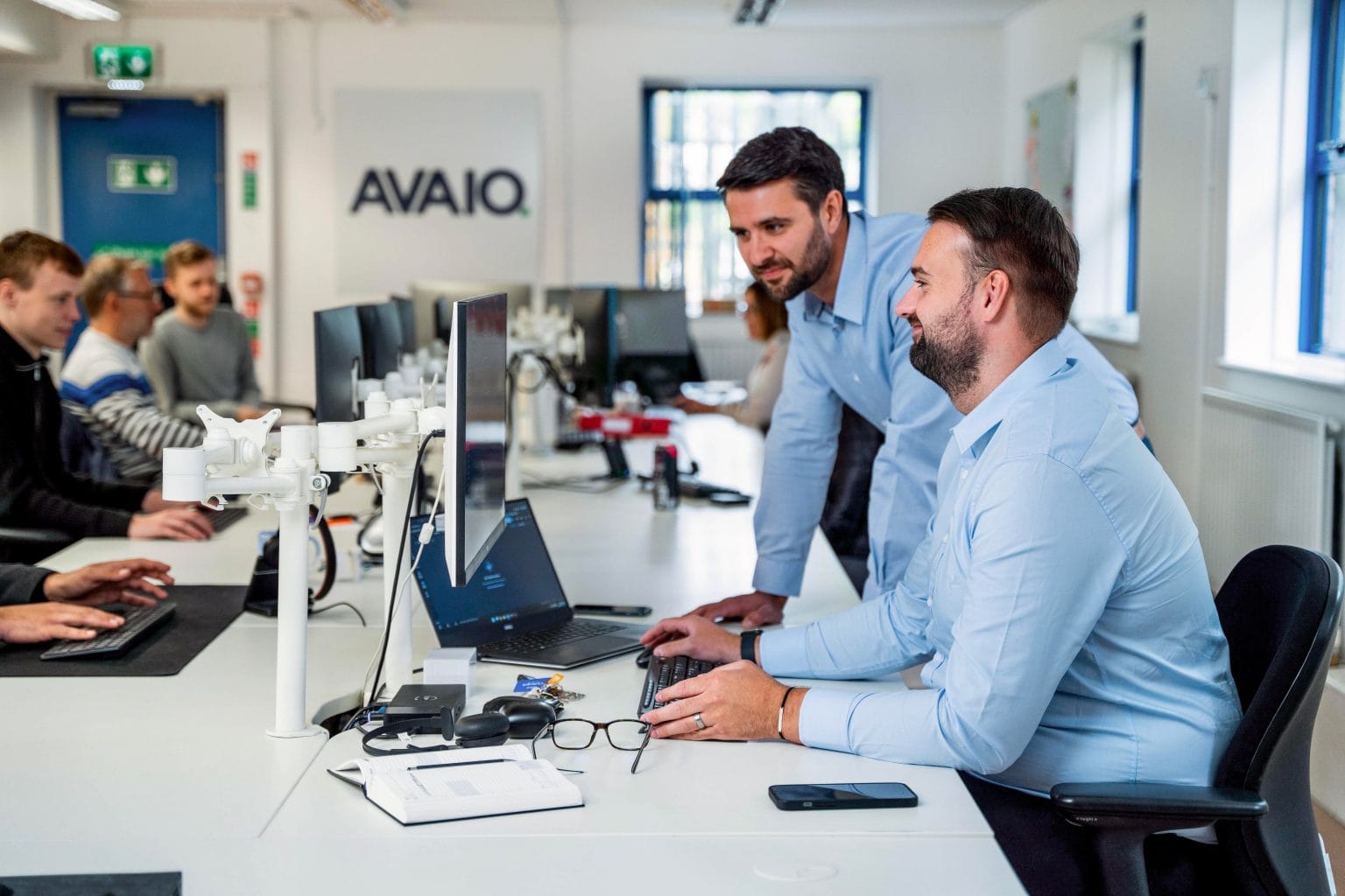 The AVAIO team at work in our Maidstone office at Union Park