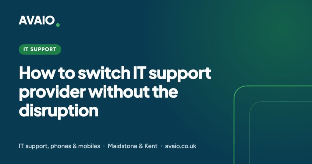 How to switch IT support provider without the disruption