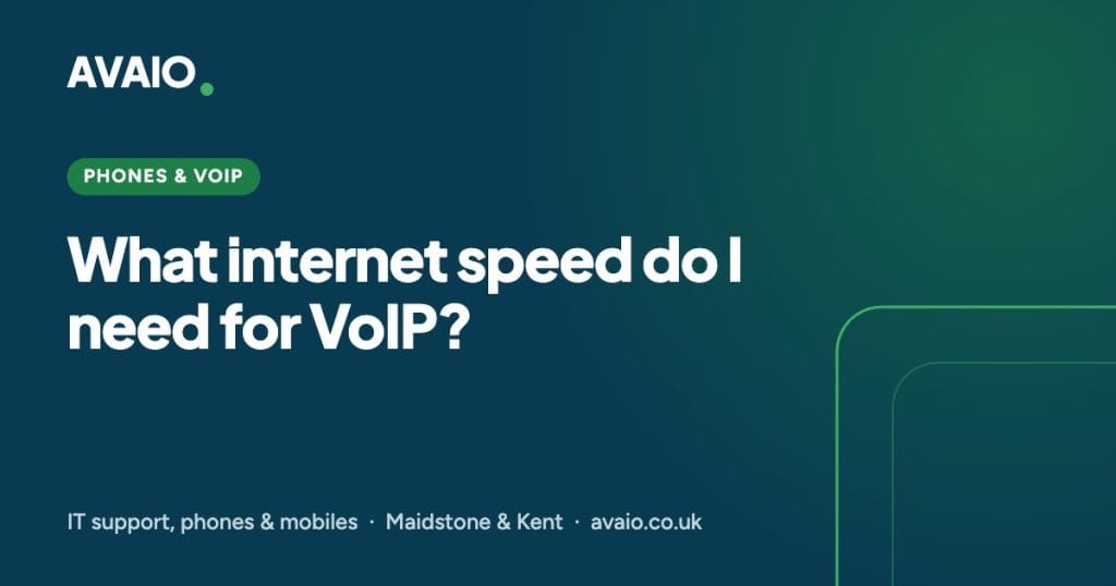 What internet speed do I need for VoIP?